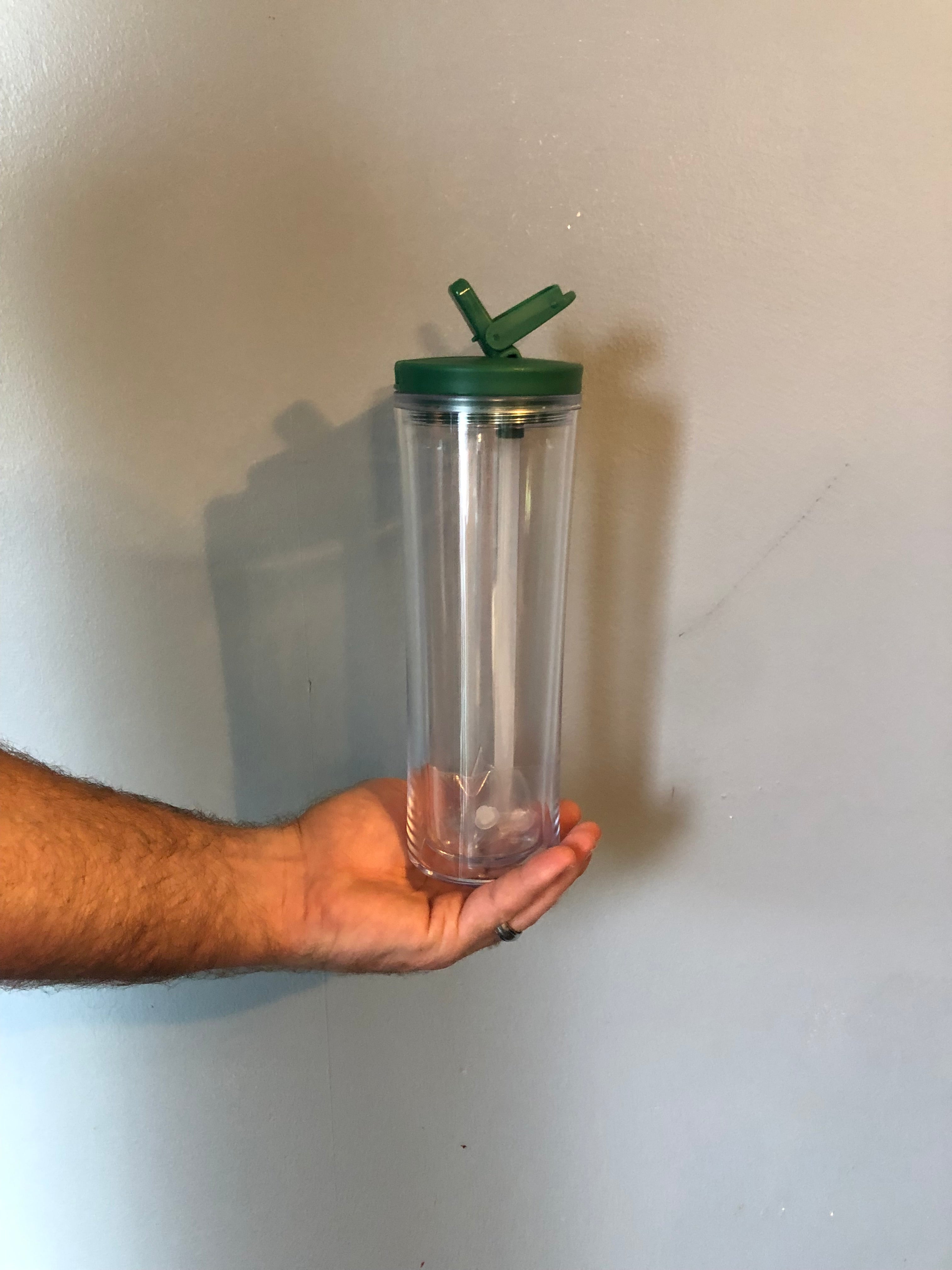 25 oz cup w/ spout-dark green