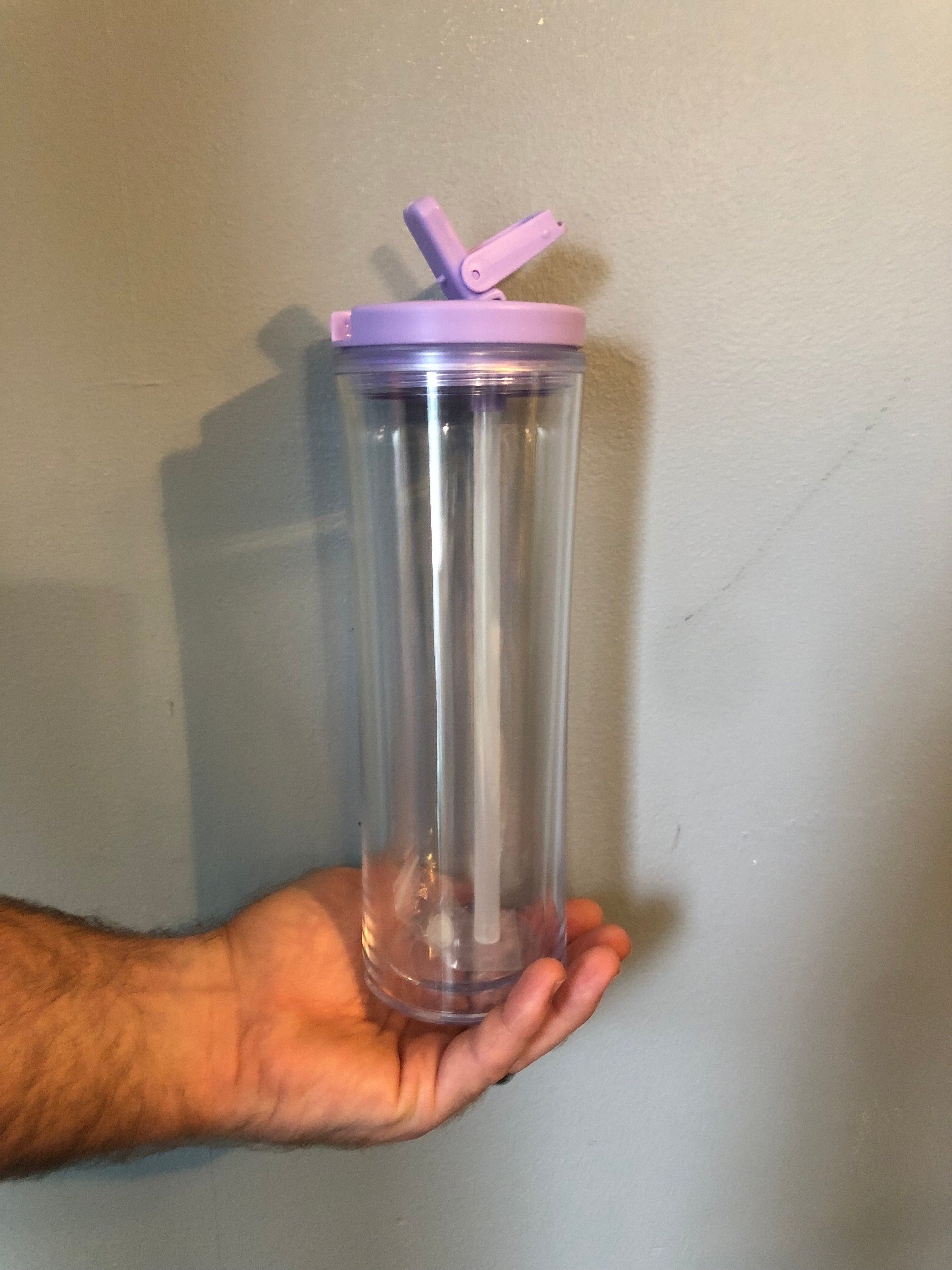 25 oz cup w/ spout-purple