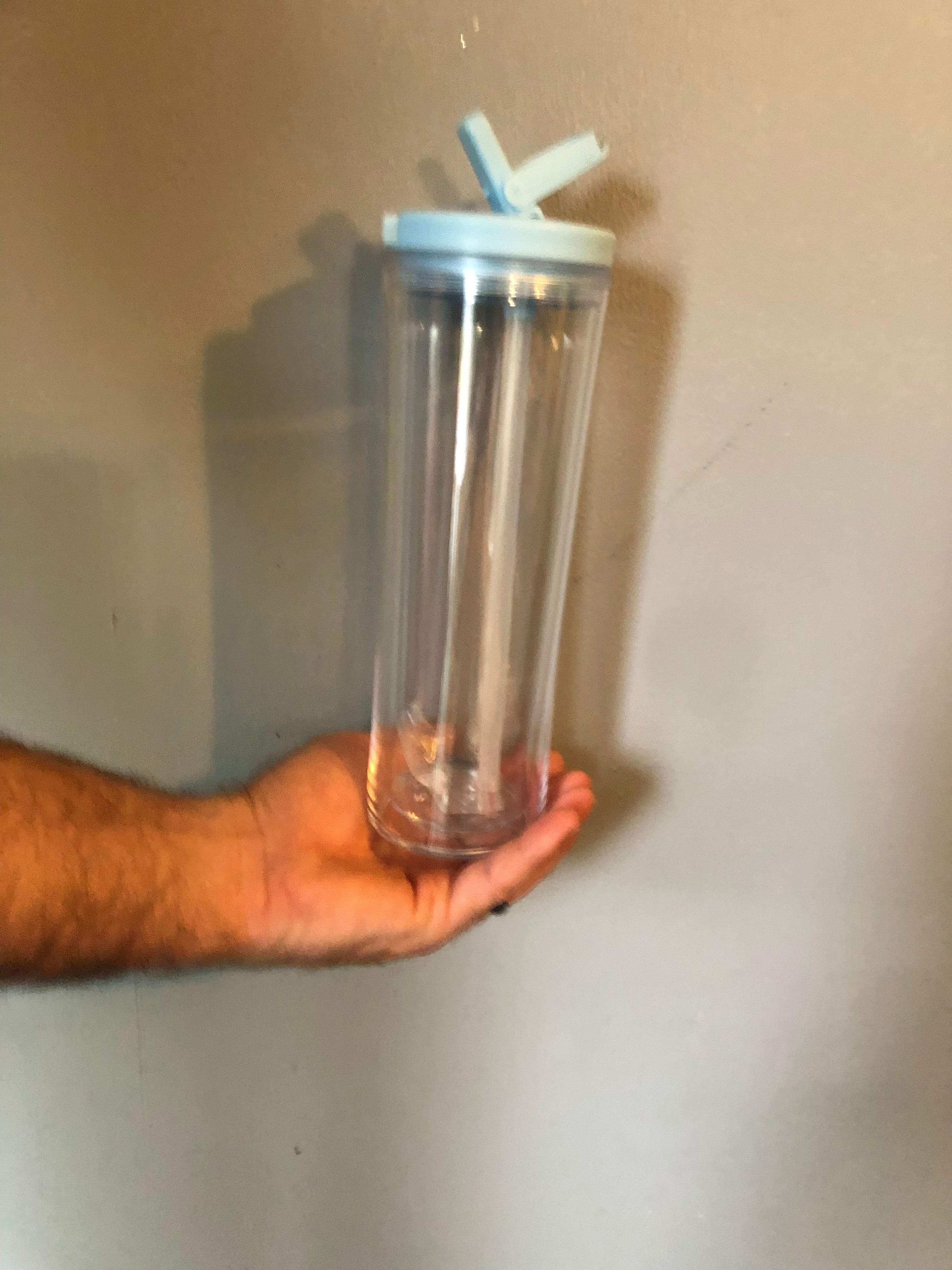 25 oz cup w/ spout-light blue