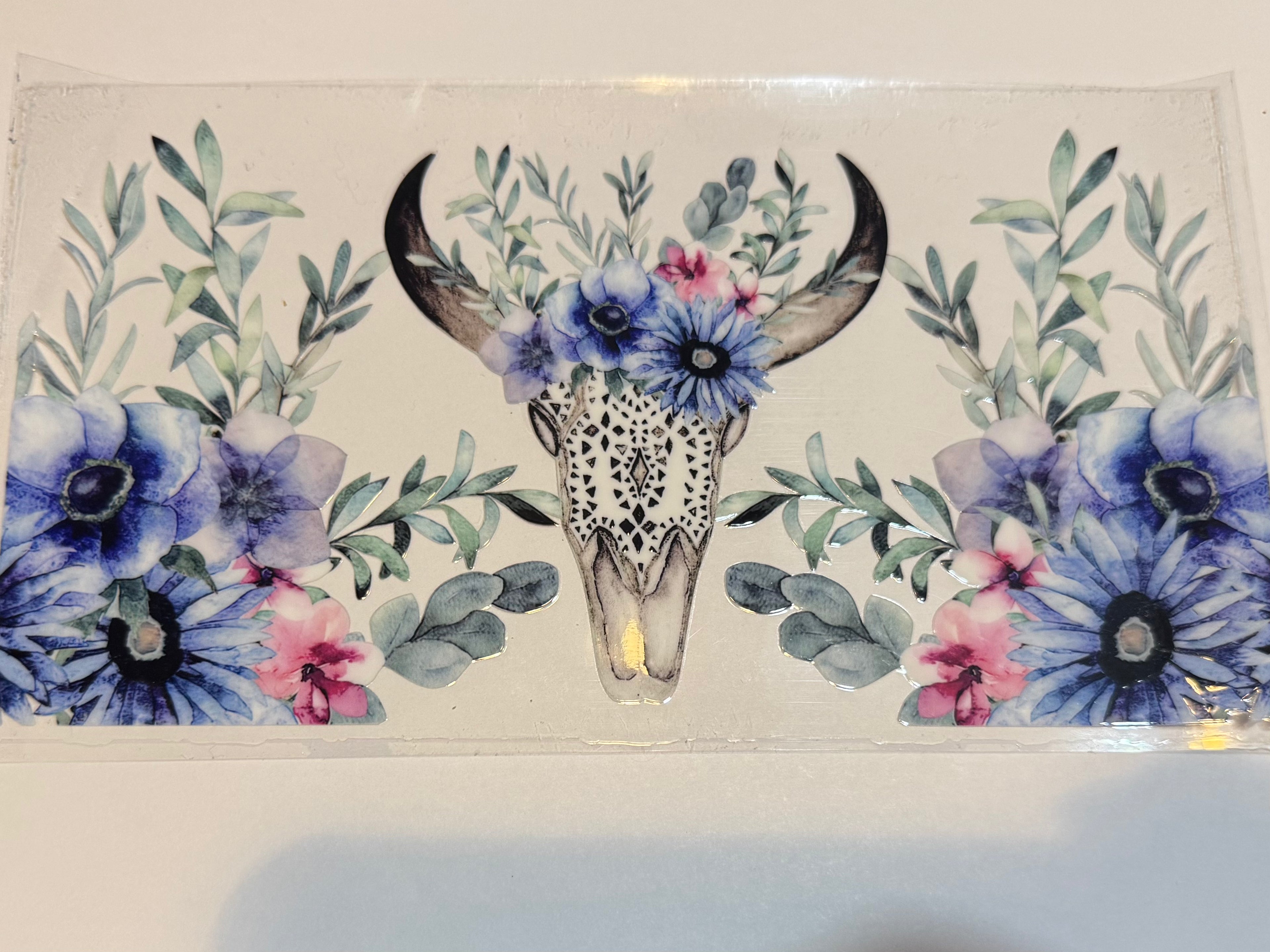 Skull w/flowers