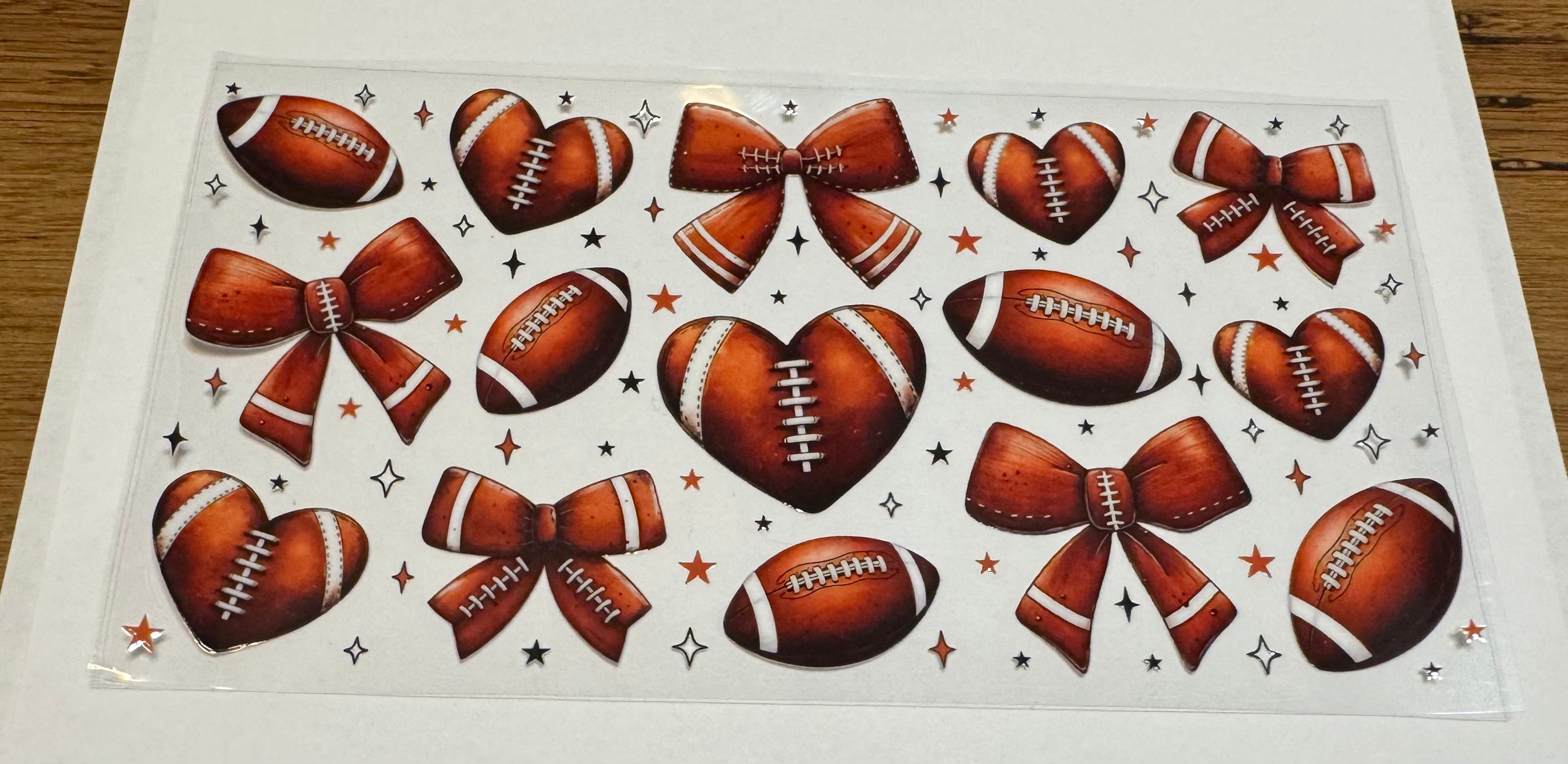 Footballs and bows