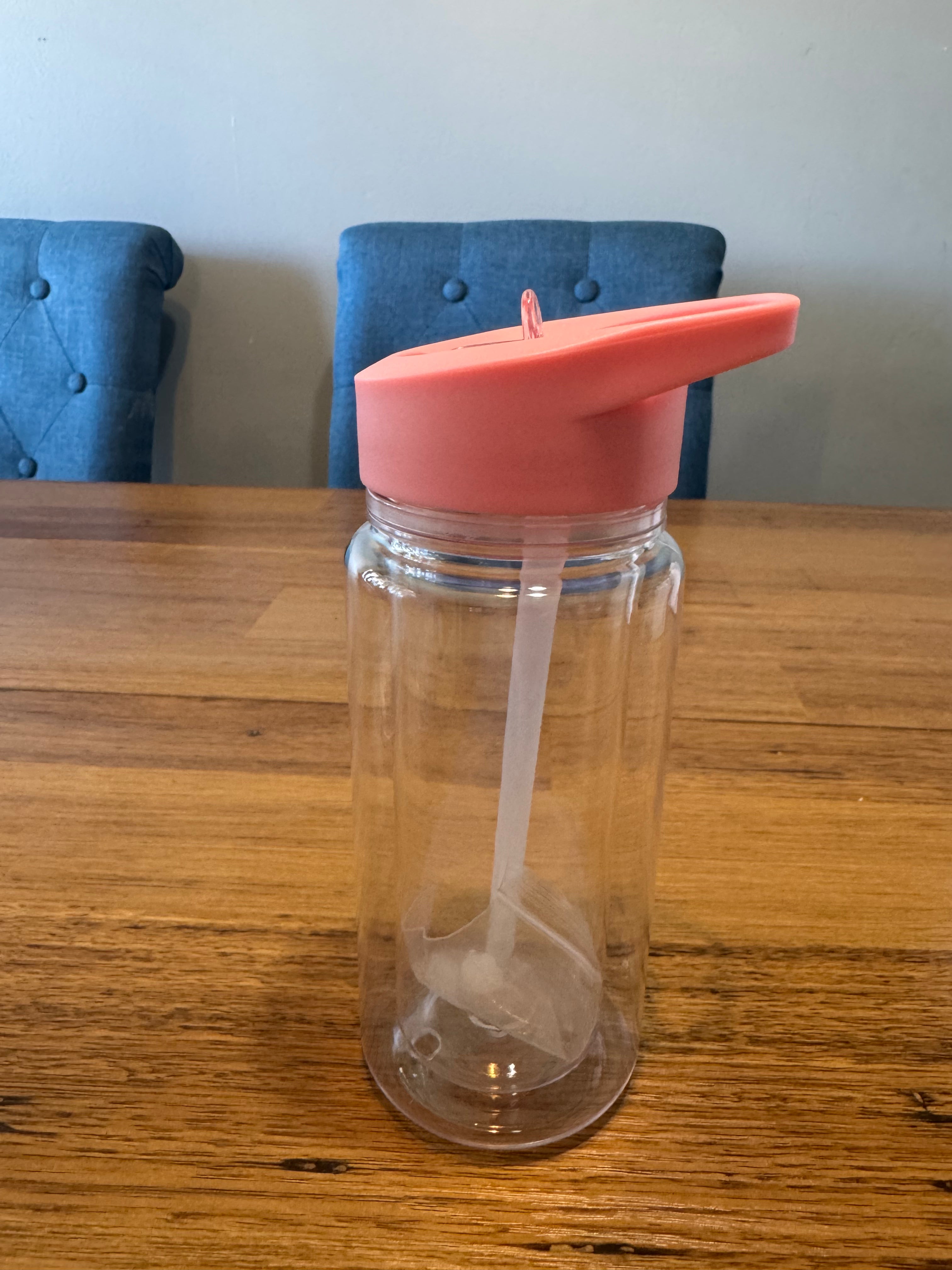 Kids 10oz snow globe tumbler- Light pink