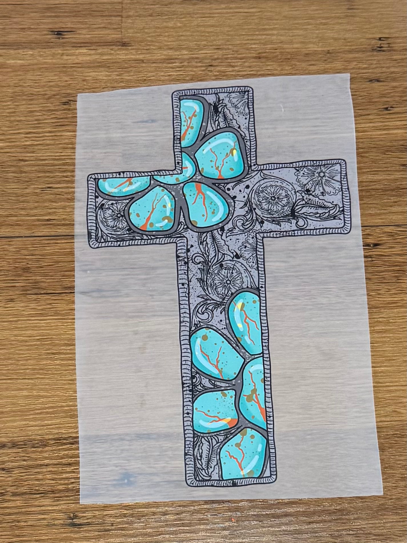 Turquoise cross
