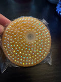 Honey rhinestone lid