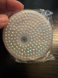 White rhinestone lid