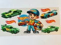 Hot Wheels blue driver