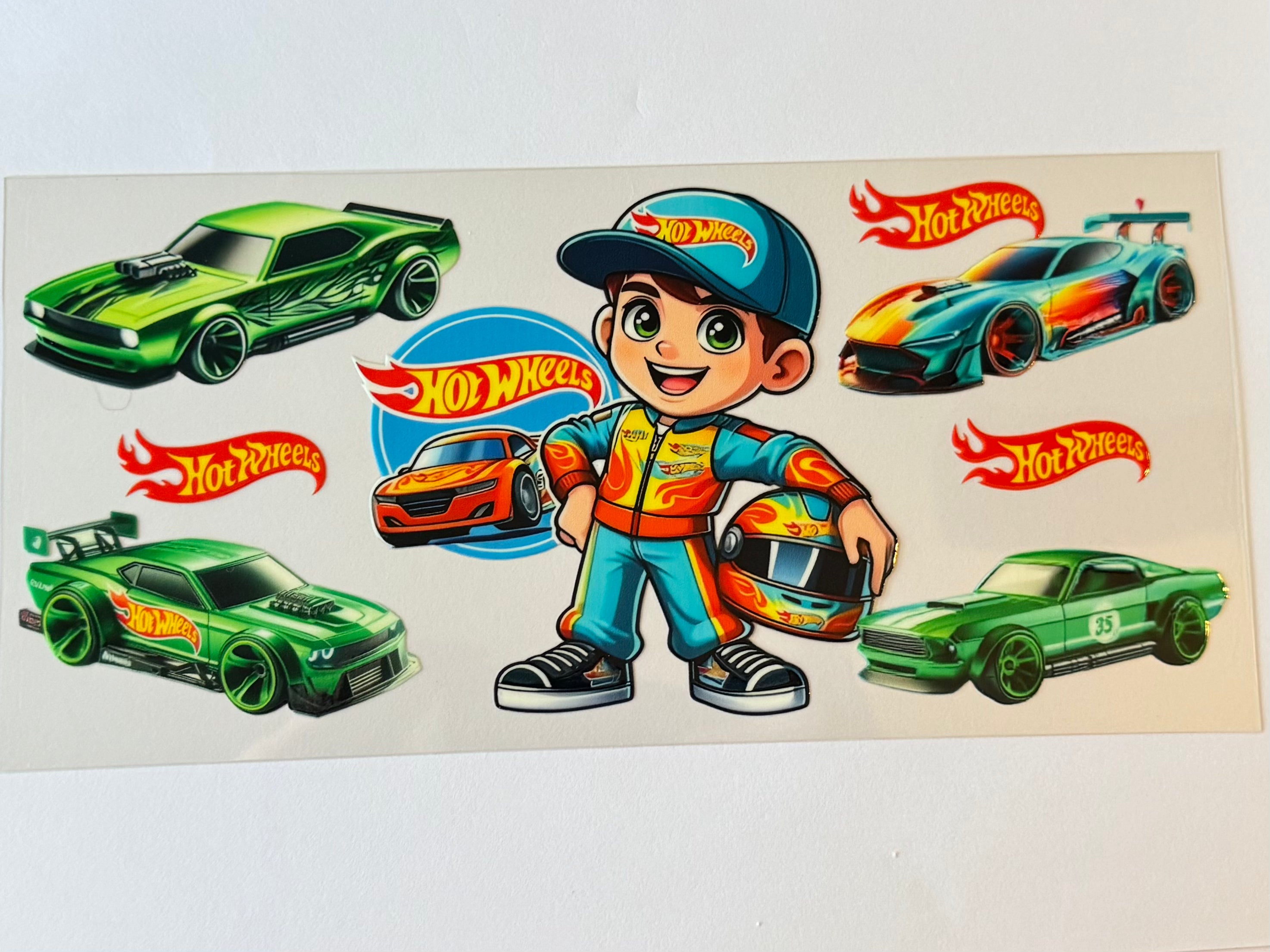 Hot Wheels blue driver