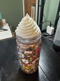 Whipped cup topper