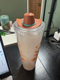 Cowboy hat cup topper- fits 24 oz best