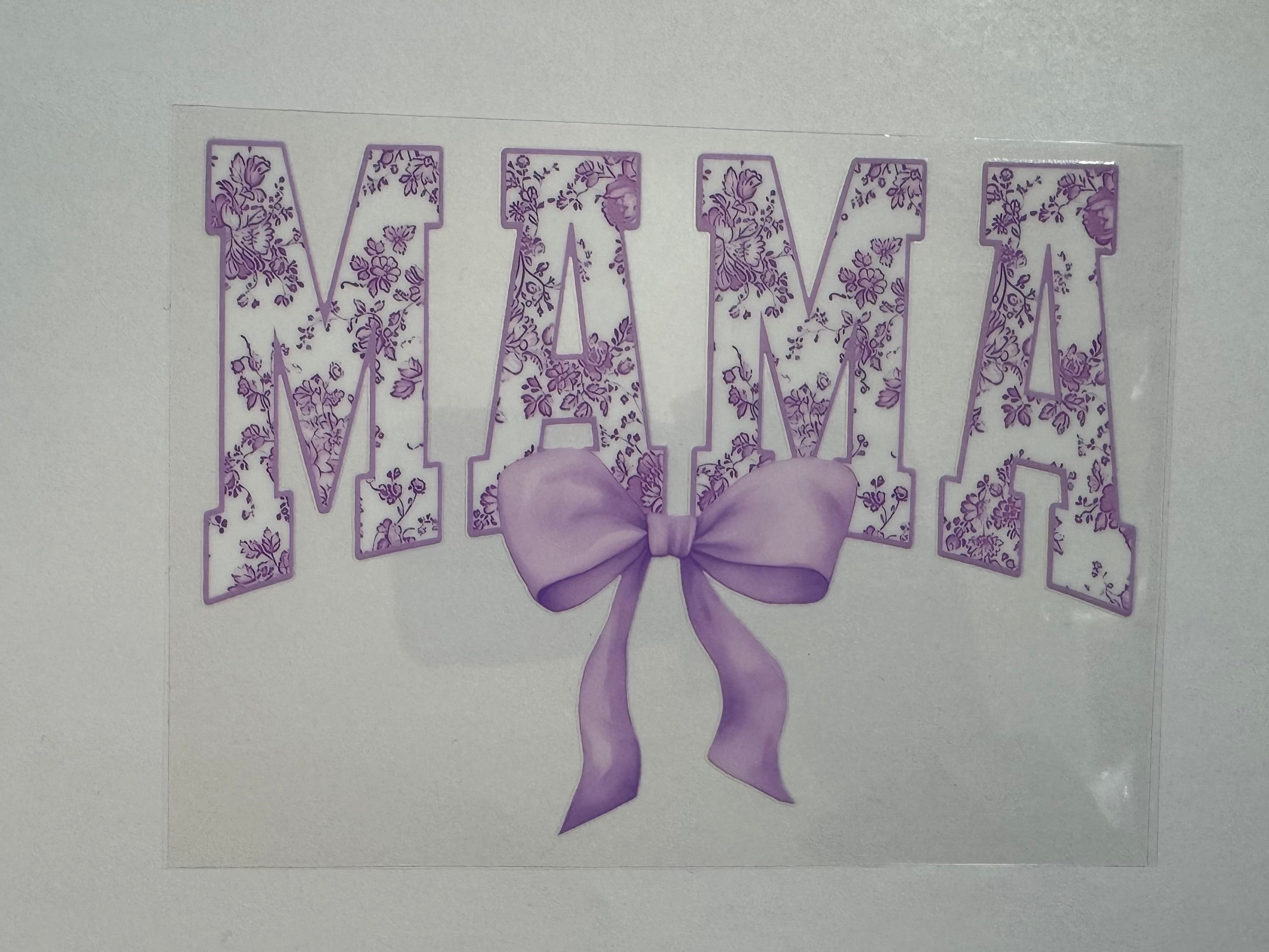 Mama w/ purple flowers