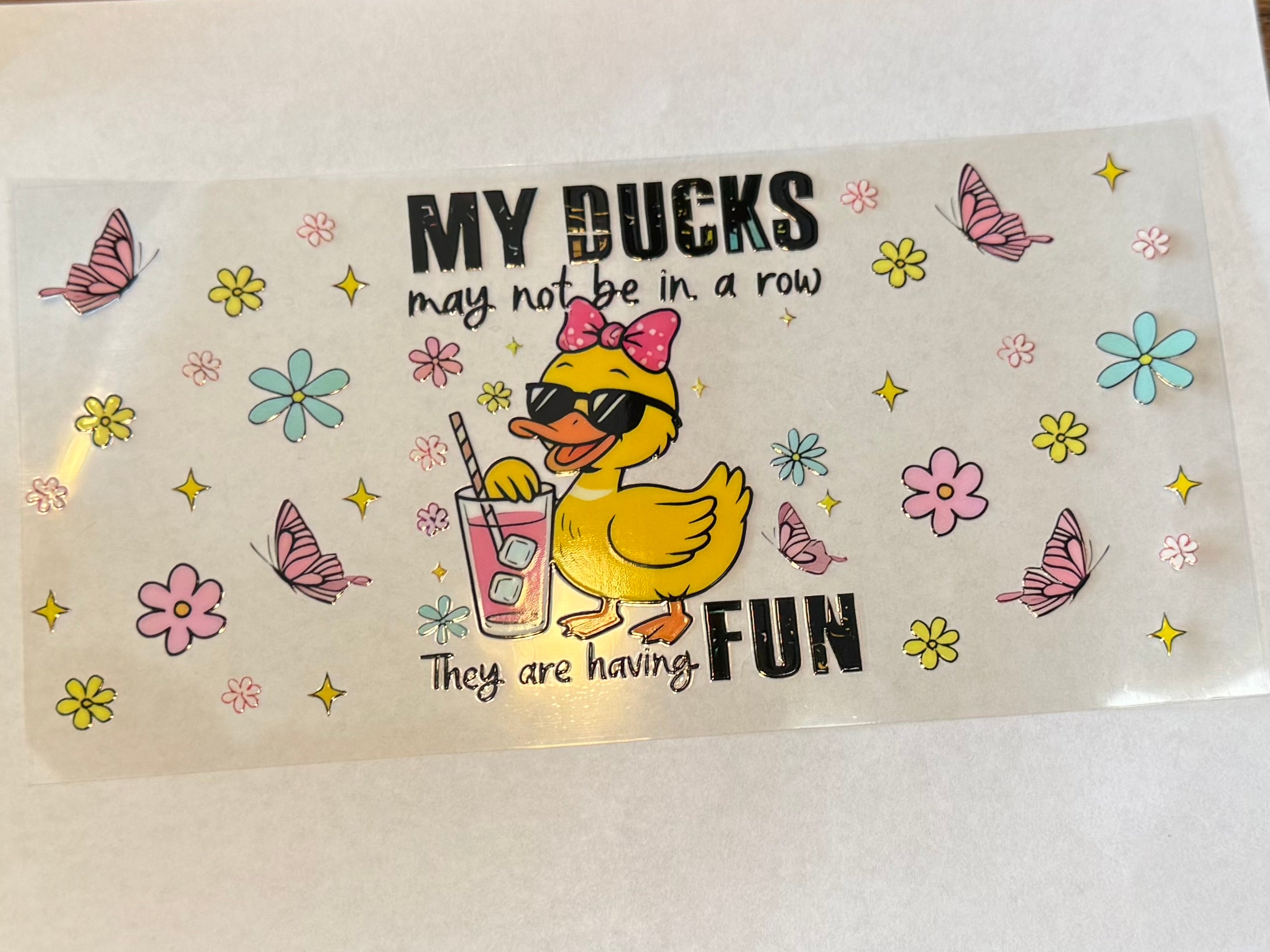 My ducks are having fun