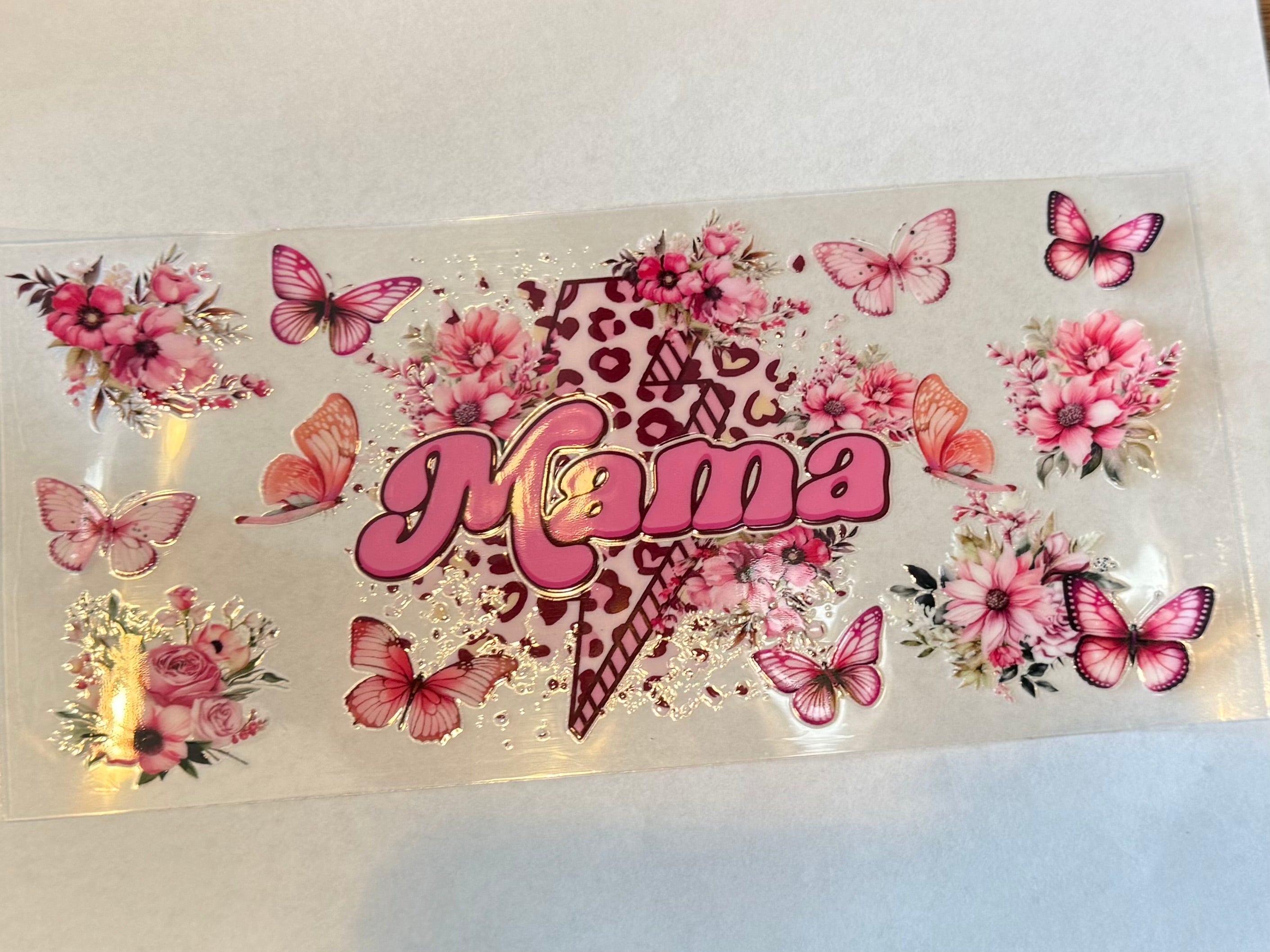 Pink Mama lightning bolt