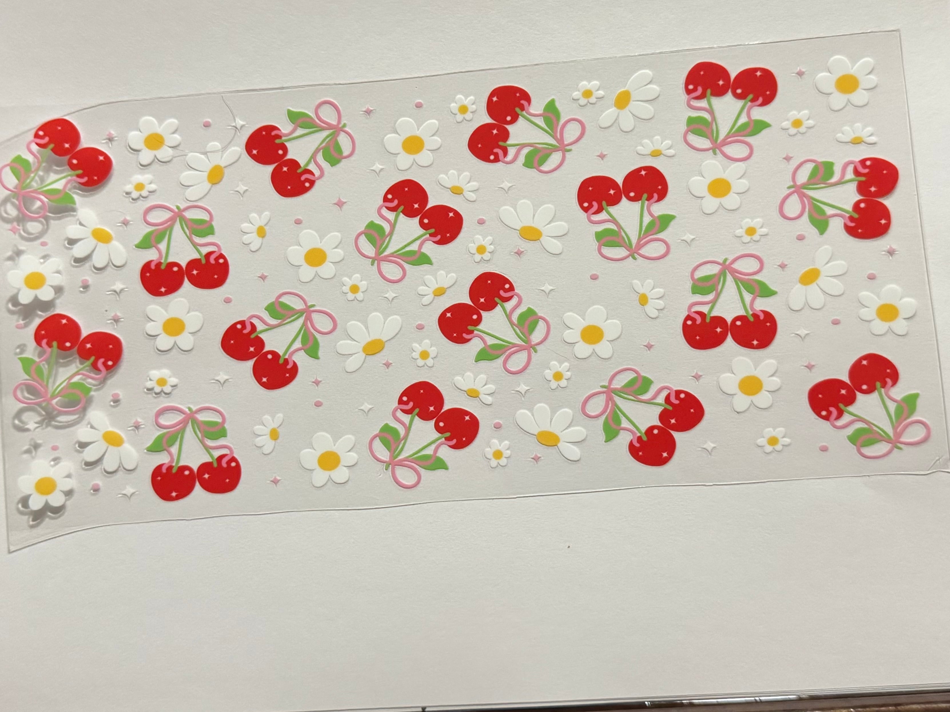 Cherries and flowers