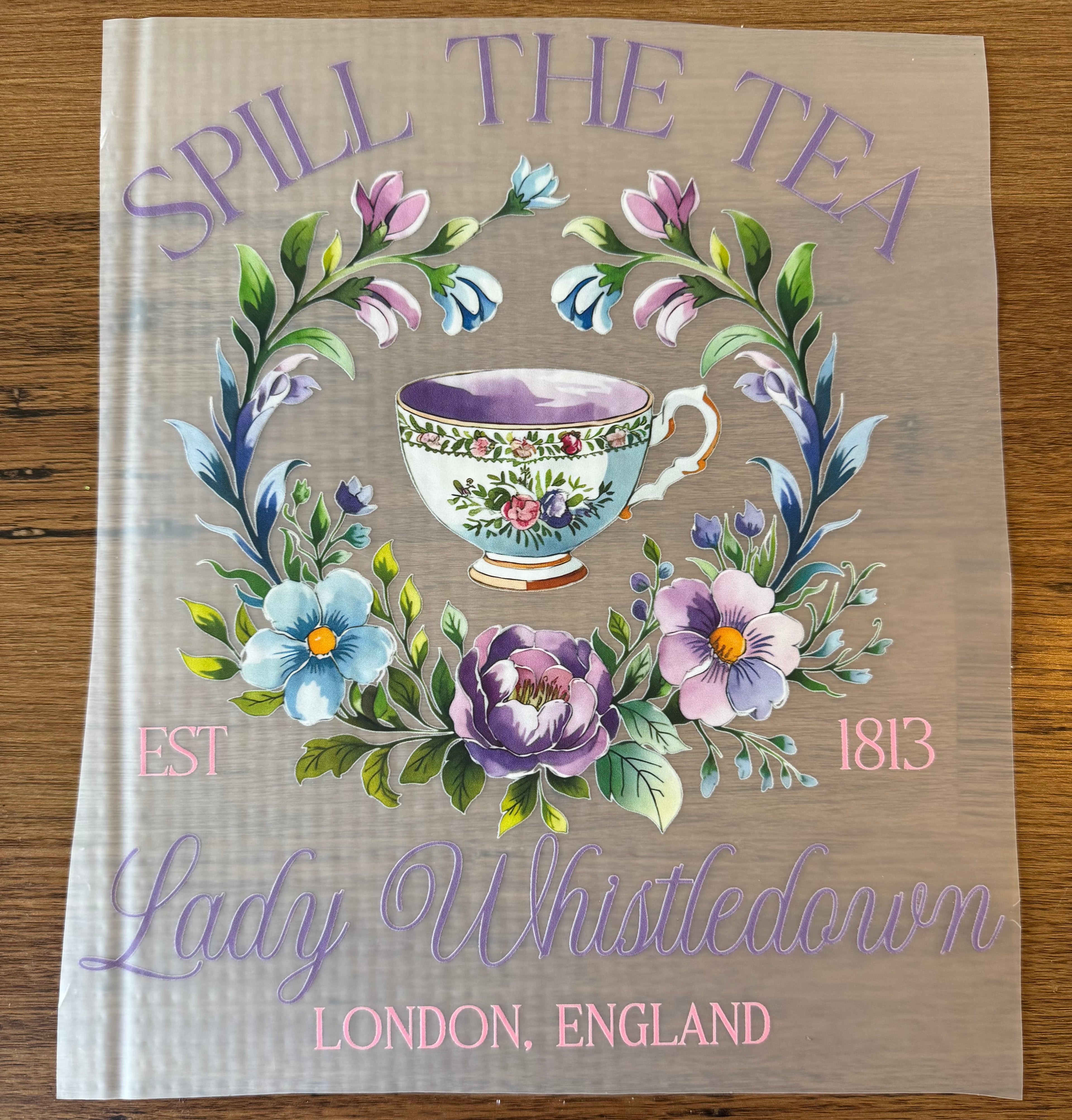 Spill the tea- Bridgerton- SHIRT TRANSFER
