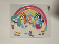 Bluey unicorns and rainbow