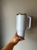 Baby blue- 40 oz stainless steel- NOT SNOWGLOBE
