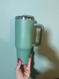 Green-40oz stainless steel- NOT SNOWGLOBE