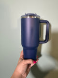 40 oz Navy- stainless steel- NOT SNOWGLOBE