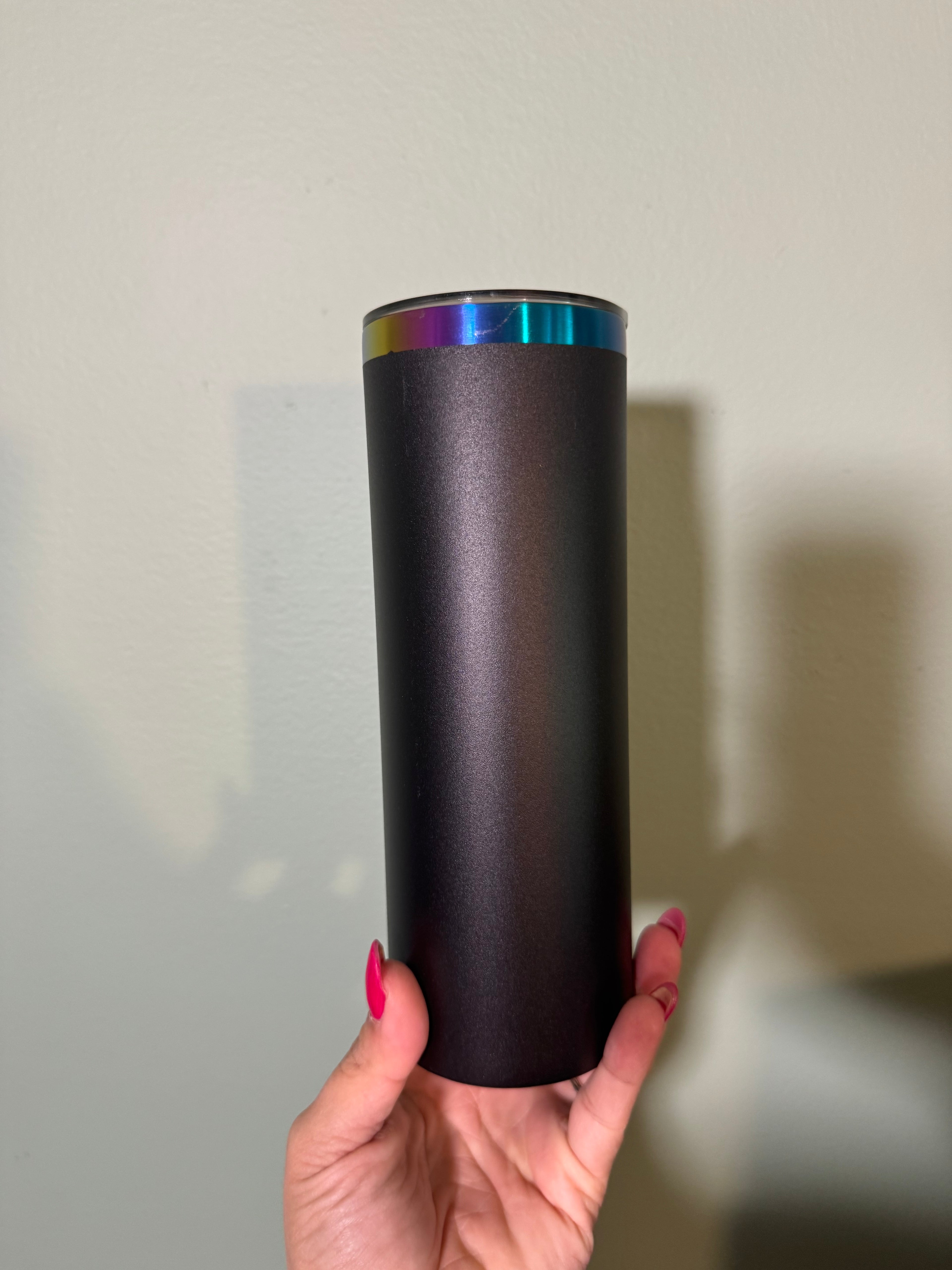 20 oz- rainbow plated stainless steel