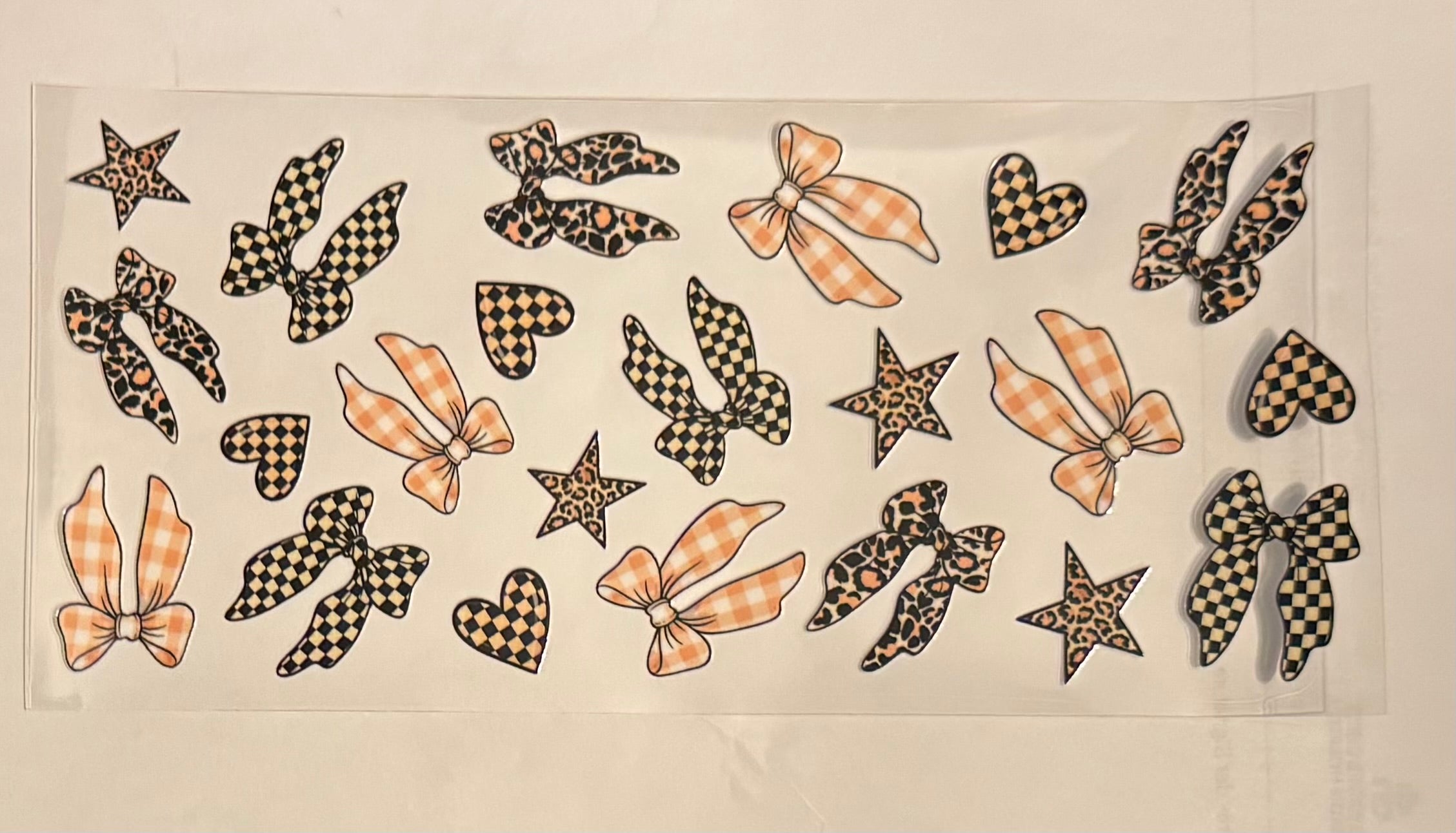 Orange and brown bows