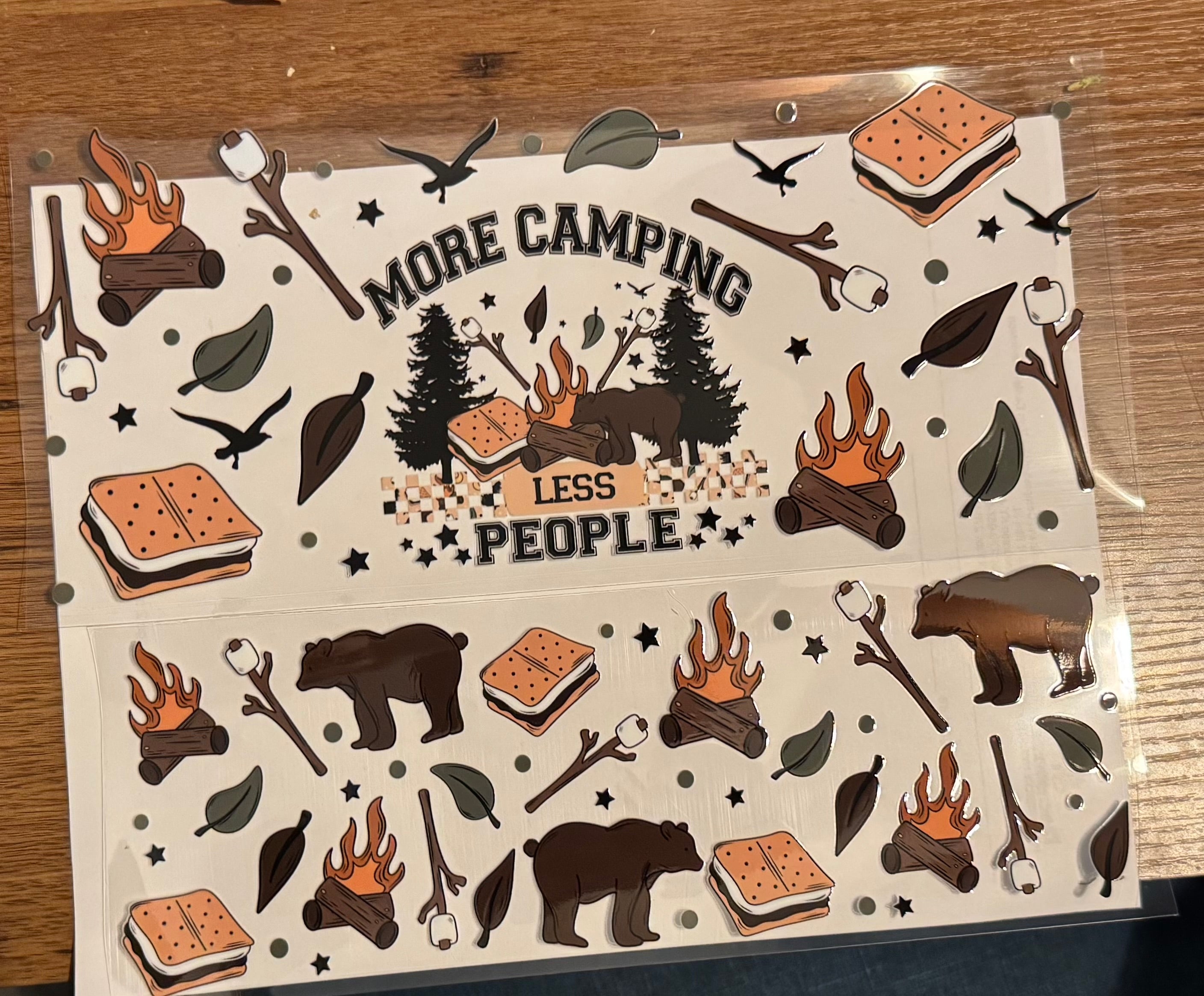 Camping 40 oz wrap