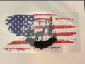 Buck and flag