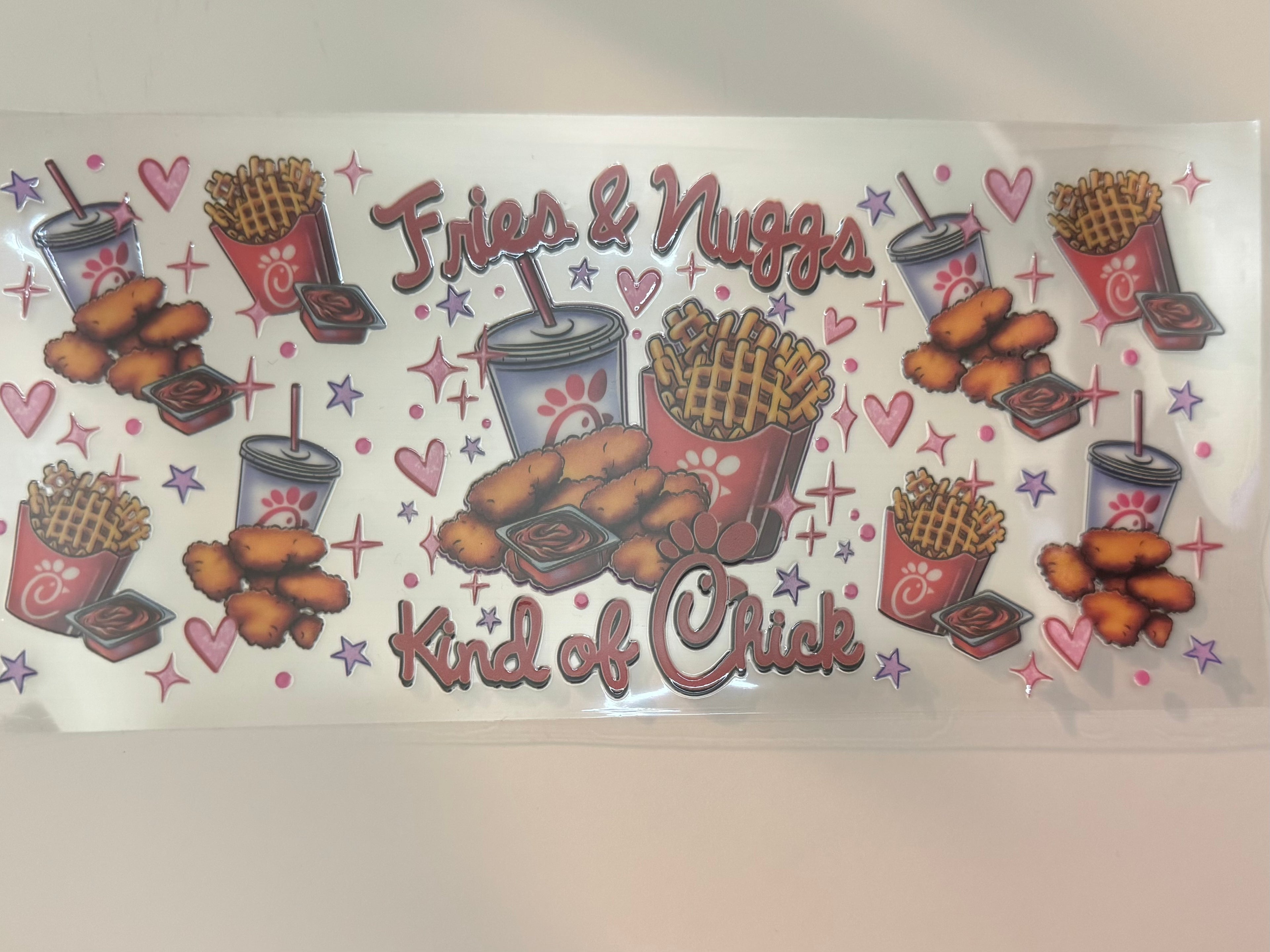 Fries and nuggs kind of chick
