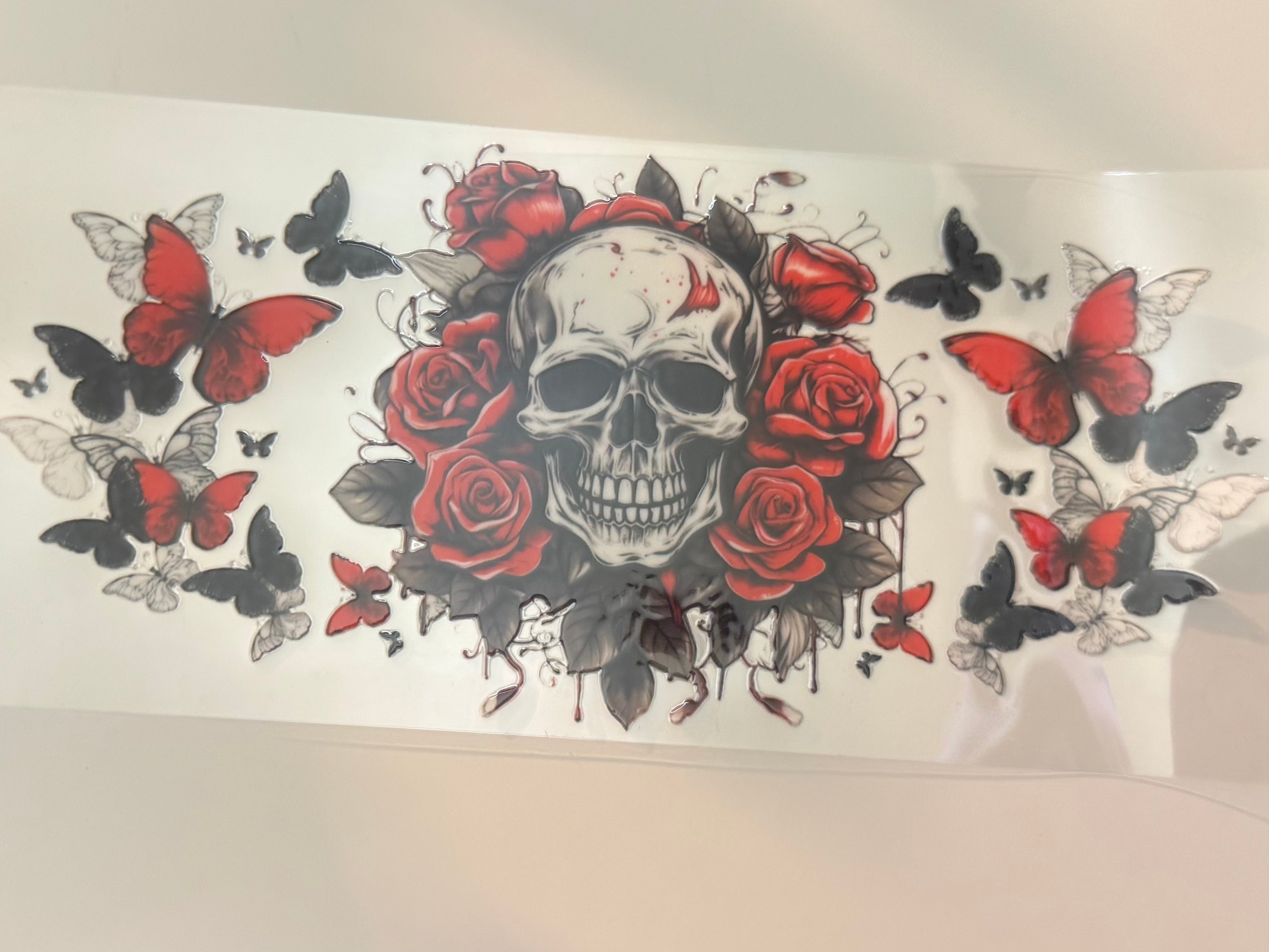 Red/black skull