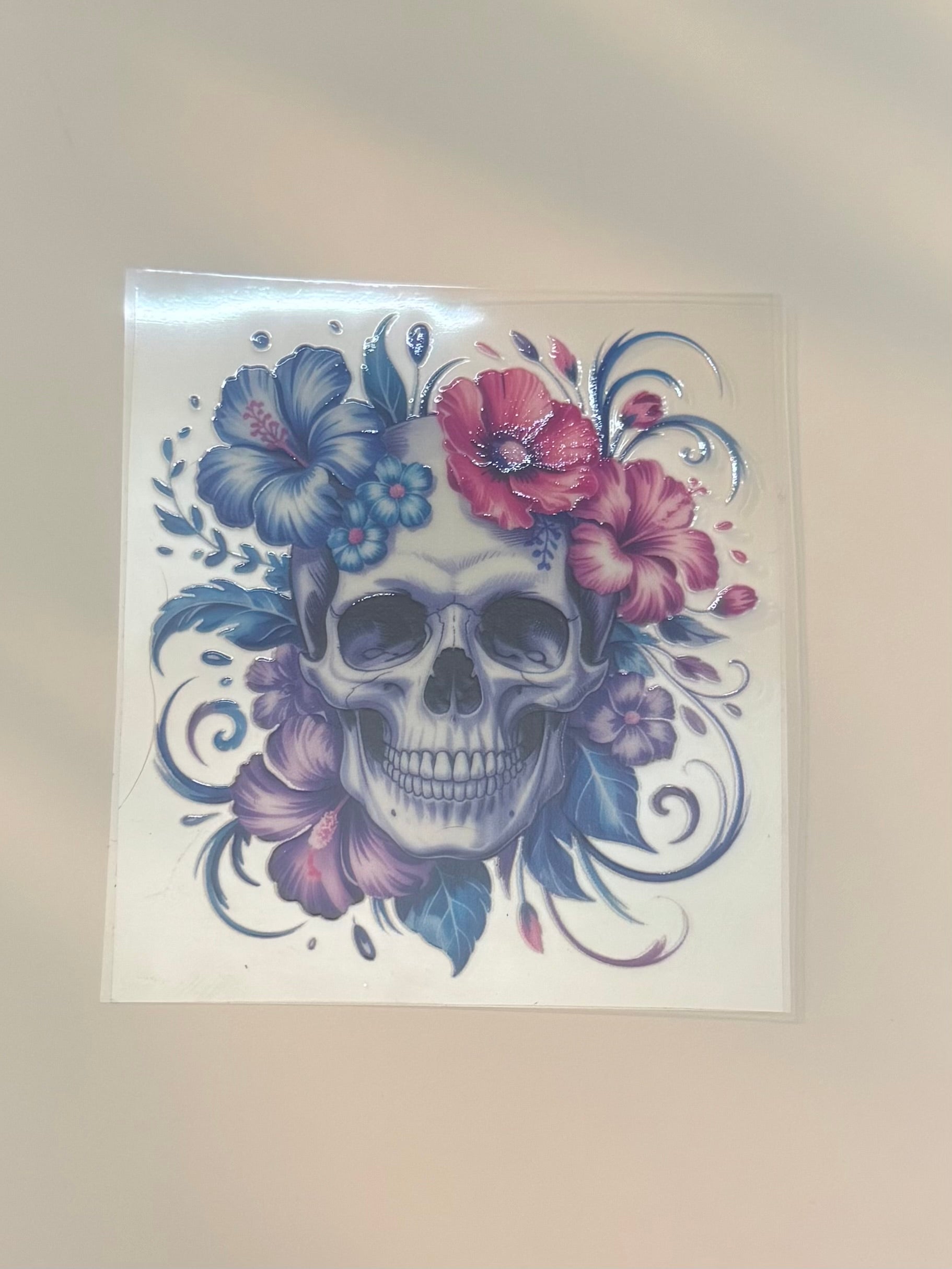 Purple/pink skull