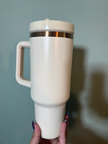 Bronze plated beige 40 oz