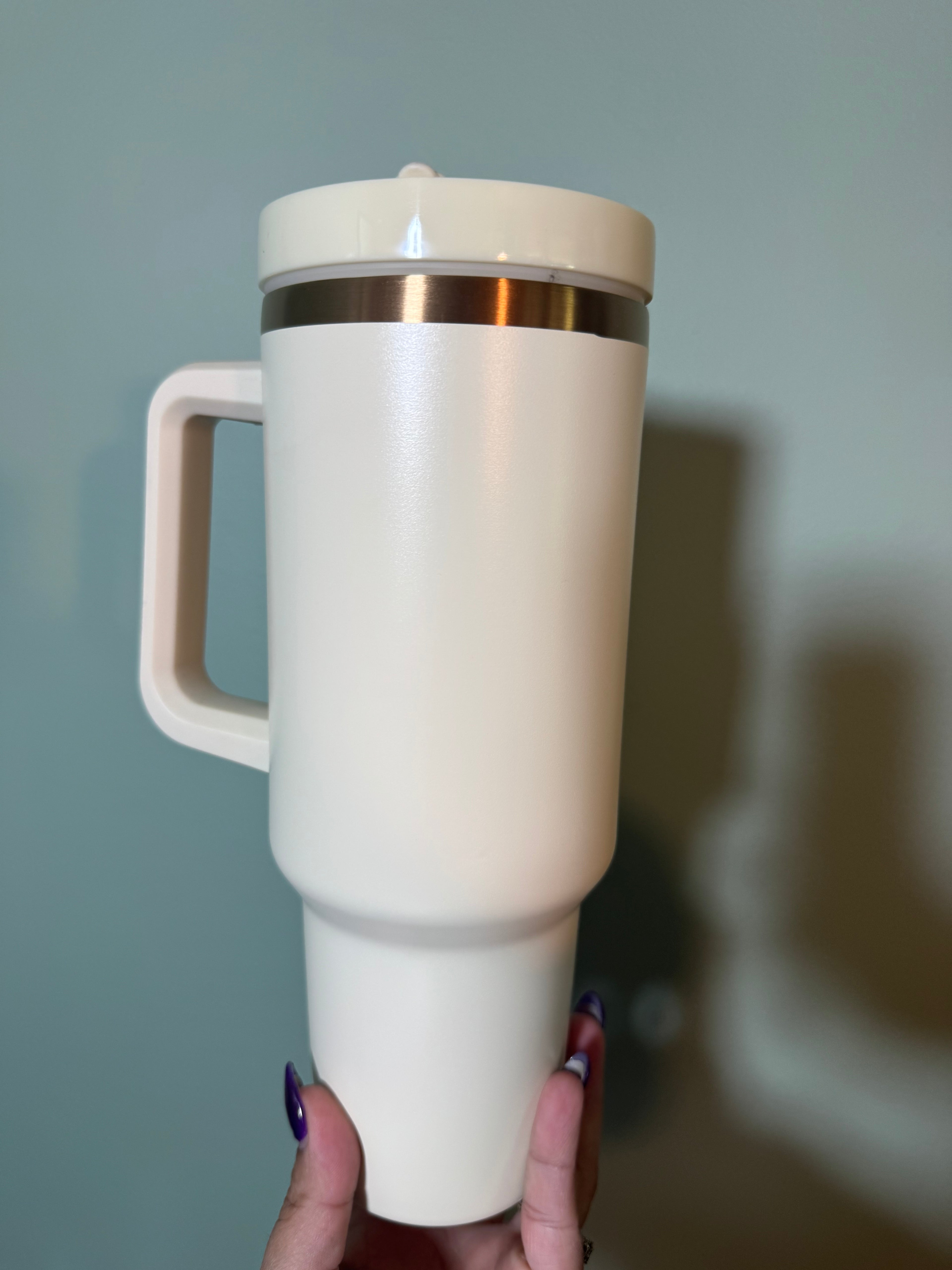 Bronze plated beige 40 oz